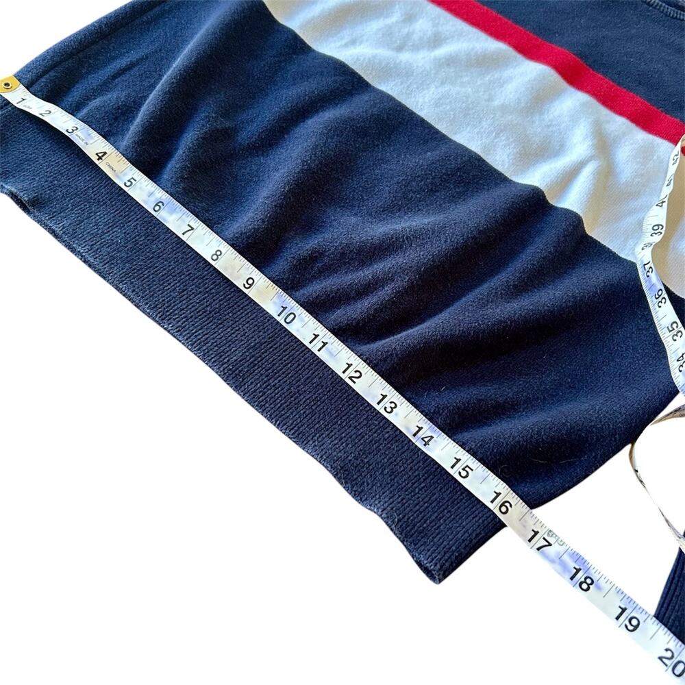 Men’s Tommy Hilfiger Crew Neck Mid-weight Cotton Color Block Americana Sweater - Picture 6 of 11